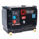 warrior 6.25 kVa silent diesel generator emergency generator power 400v 230v eu5