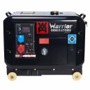 warrior 6.25 kVa silent diesel generator emergency generator power 400v 230v eu5