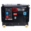 warrior 6.25 kVa silent diesel generator emergency generator power 400v 230v eu5 radio start