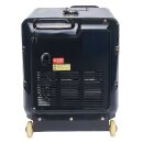 warrior 6.25 kVa silent diesel generator emergency generator power 400v 230v eu5 radio start