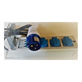 Adapter Verteiler CEE 230V 32A auf 3x 230V mit Kabel