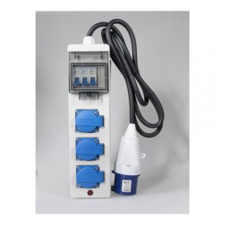 Adapter Verteiler CEE 230V 32A auf 3x 230V mit Kabel