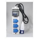Adapter distributor cee 230v 32a to 3x 230v with cable