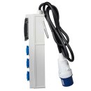 Adapter distributor socket cee 230v 32a to 3x 230v 16A with cable