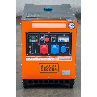 BLACK+DECKER BXGND7900E Diesel Stromaggregat FULL POWER 8 KVA  400V/230V
