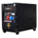 kompak diesel generator full power 8 kva 25l kd8000se-t-b...