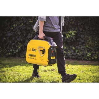 Champion 92001i-DF-EU 2200 Watt Dual-Fuel Inverter Benzin Gas Generator Notstromaggregat Stromerzeuger 230V EU