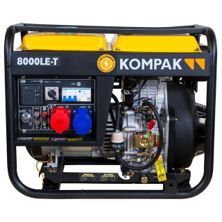 KOMPAK Full POWER Diesel Generator 8 KVA 8000LE-T 230&400 V
