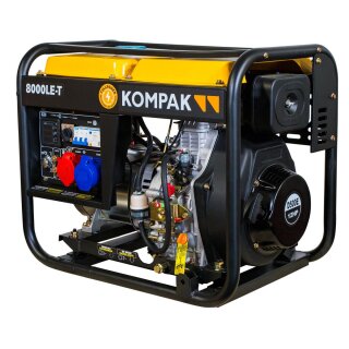 KOMPAK Full POWER Diesel Generator 8 KVA 8000LE-T 230&400 V