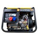 pro-compak full power generator diesel 8 kva 8000le-t 230and400 v