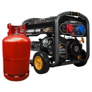 KOMPAK Dual Fuel Gas Benzin 10kVA Stromaggregat 400V/230V