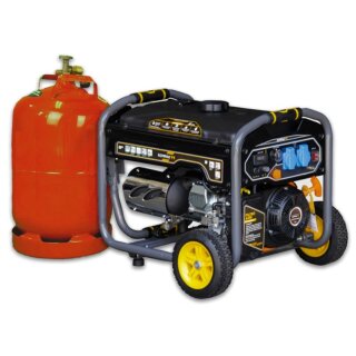 kompak dual fuel gasoline 3300 watt power generator 230v