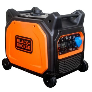 black+decker inverter power generator petrol 6500 watt 230v e-start radio start ats