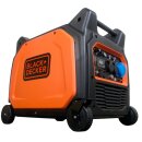 black+decker inverter power generator petrol 6500 watt 230v e-start radio start ats