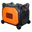 black+decker inverter power generator petrol 6500 watt 230v e-start radio start ats