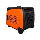 black+decker inverter power generator petrol 3900 watt 230v e-start radio start ats