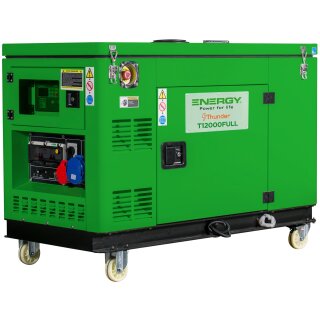 ENERGY Stromaggregat Diesel 12,5 KVA T12000FULL Wassergekhlt