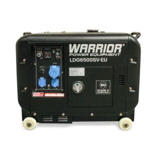 WARRIOR 5500 Watt Silent Diesel Generator Notstromaggregat Stromerzeuger 230V EU5