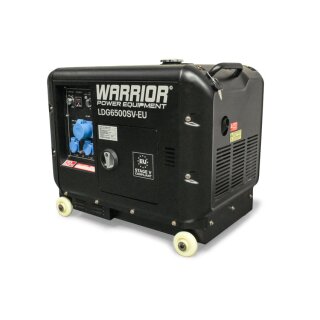 WARRIOR 5500 Watt Silent Diesel Generator Notstromaggregat Stromerzeuger 230V EU5