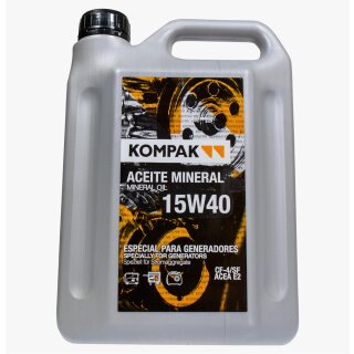 KOMPAK Hochleistungs-Motorl fr Stromerzeuger 15W40, 2 Liter  fr Viertakt-Motoren