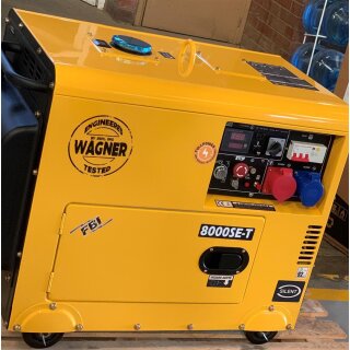 WAGNER Diesel Generator Full Power 8 KVA DG7800SE-T 230V/400V