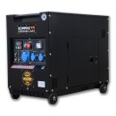 KOMPAK Diesel Stromaggregat 6,5 kW KD8000SE-B 230V 25L...