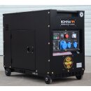 KOMPAK Diesel Stromaggregat 6,5 kW KD8000SE-B 230V 25L Tank inkl. Wartungsset SP-KITMAN-D400