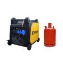 kompak dual fuel inverter 7700 watt power generator 230v