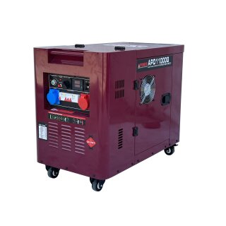 AiPOWER Diesel Stromaggregat Full Power 9 KVA APD11000Q 400V/230V Set inkl. Zubehör