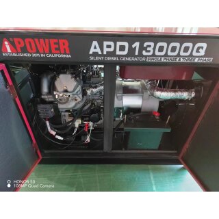 AiPOWER Diesel Stromaggregat Full Power 13KVA APD13000Q 400V/230V Set inkl. Zubehr
