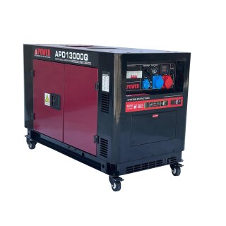 AiPOWER Diesel Stromaggregat Full Power 13KVA APD13000Q 400V/230V Set inkl. Zubehr