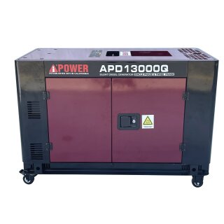 AiPOWER Diesel Stromaggregat Full Power 13KVA APD13000Q 400V/230V Set inkl. Zubehr