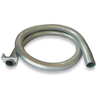 Flexible exhaust hose for generator Ø40mm incl. mounting kit 6 Meter