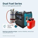 Könner & Söhnen Benzin-/LPG-Inverter-Stromerzeuger 5000 W 230 V KS 5500iEG S