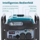 Könner & Söhnen Benzin-Inverter-Stromerzeuger 3000 W 230 V KS 3300i