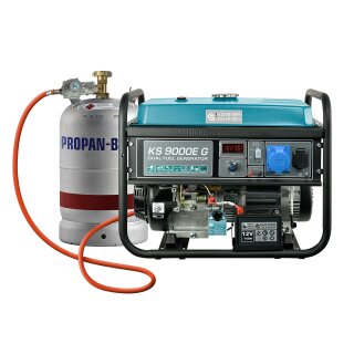 Könner & Söhnen Benzin-/LPG-Stromerzeuger 6000 W 230 V KS 9000E G