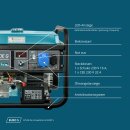 Könner & Söhnen Benzin-/LPG-Stromerzeuger 7500 W 230 V KS 10000E G