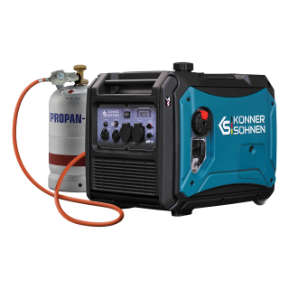 Könner & Söhnen Benzin-/LPG-Inverter-Stromerzeuger 4000 W 230 V KS 4000iEG S
