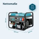 Könner & Söhnen Benzin-Stromerzeuger 7500 W / 9,38 kVA 230/400 V KS 10000E 1/3