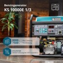 Könner & Söhnen Gasoline Generator 7500 W / 9.38 kVA 230/400 V KS 10000E 1/3