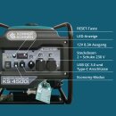 Könner & Söhnen Benzin-Inverter-Stromerzeuger 4200 W 230 V KS 4500i