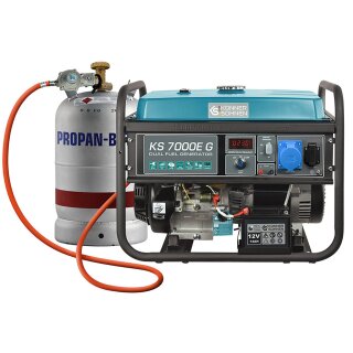Könner & Söhnen Benzin-/LPG-Stromerzeuger 5000 W 230 V KS 7000E G