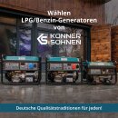 Könner & Söhnen Gasoline/LPG Generator 5000 W 230 V KS 7000E G