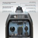 Könner & Söhnen Benzin-Inverter-Stromerzeuger 1800 W 230 V KS 2100i S