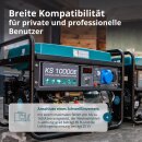 Könner & Söhnen Benzin-Stromerzeuger 7500 W 230 V KS 10000E