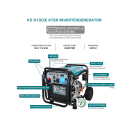 Könner & Söhnen Benzin-Inverter-Stromerzeuger 8000 W 230 V KS 8100iE ATSR