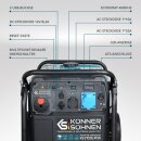 Könner & Söhnen Benzin-Inverter-Stromerzeuger 8000 W 230 V KS 8100iE ATSR