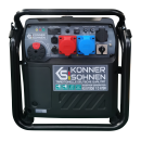 Könner & Söhnen Benzin-Inverter-Stromerzeuger 8000 W / 8 kVA 230/400 V KS 8100iE 1/3 ATSR