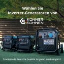 Könner & Söhnen Benzin-Inverter-Stromerzeuger 8000 W / 8 kVA 230/400 V KS 8100iE 1/3 ATSR