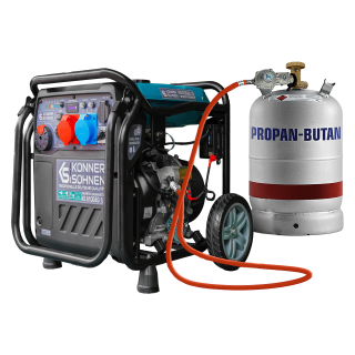 Könner & Söhnen Gasoline/LPG Inverter Generator 8000 W / 8 kVA 230/400 V KS 8100iEG 1/3